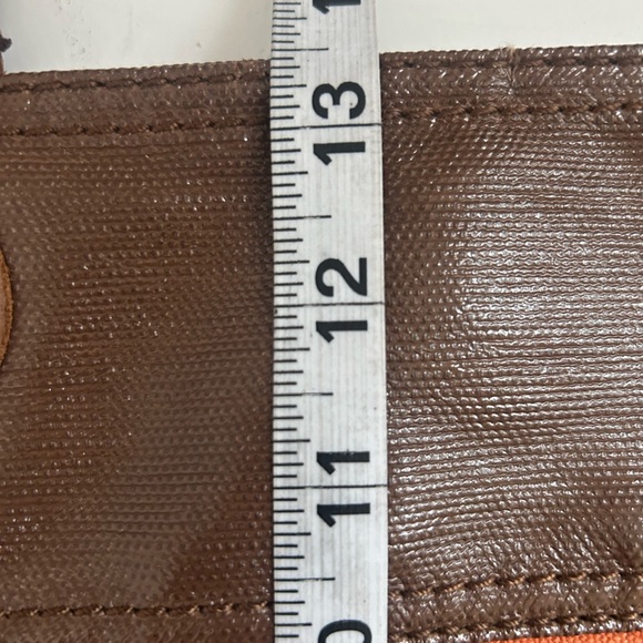 Fossil Key-Per Brown and Orange Quilted Purse in Good Condition - Picture 10 of 12